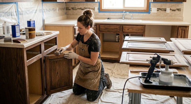 Cabinet Staining Service in Muncie, IN