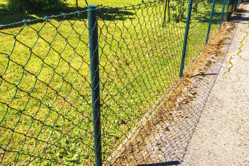 Fenced Garden with Painted Fence