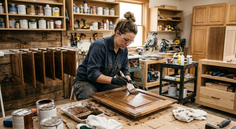 Kitchen Cabinet Staining in Kokomo, IN